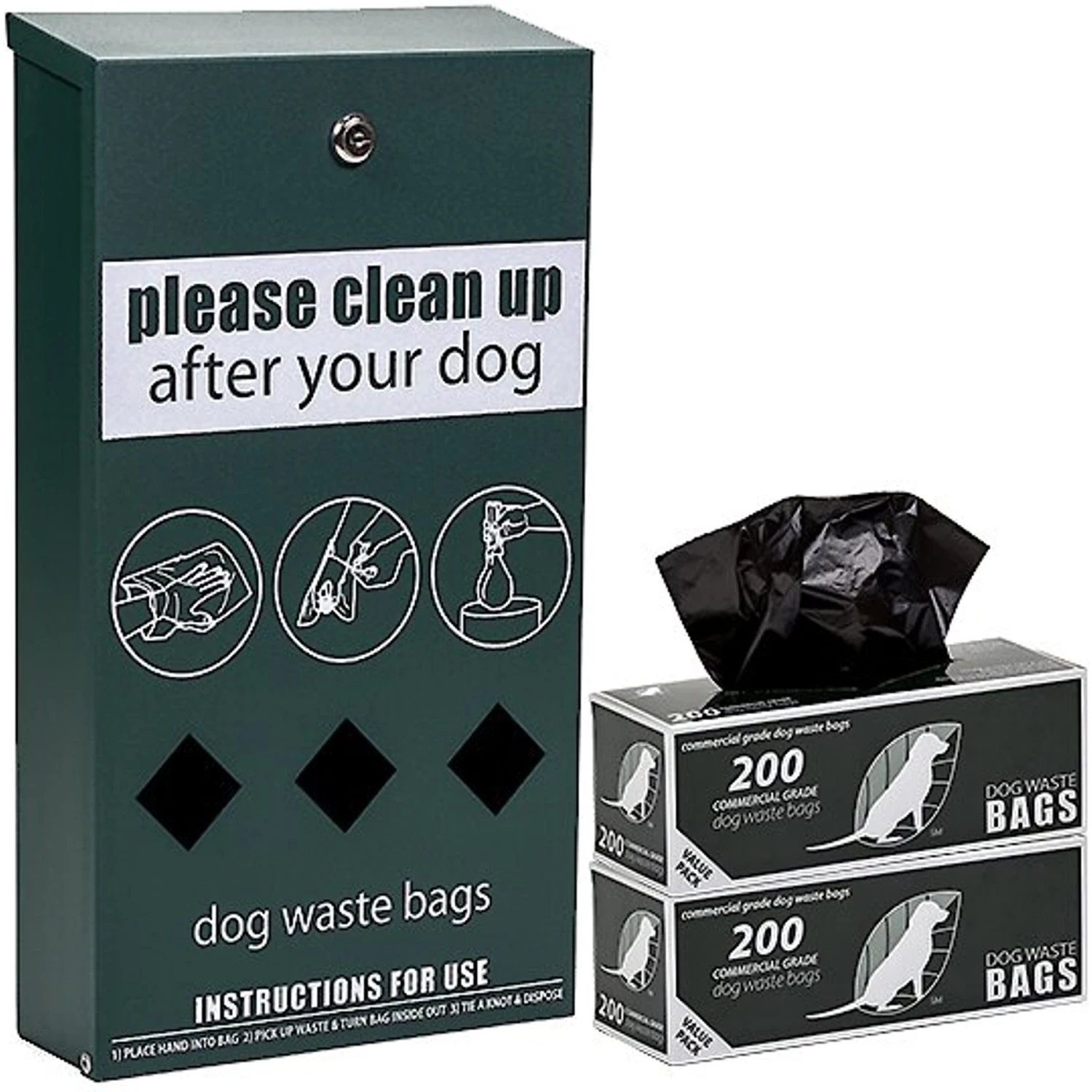 Zero Waste USA Starter Station Pet Waste Roll Bag System, 400 Bags 3 Zero Waste USA Starter Station Pet Waste Roll Bag System, 400 Bags