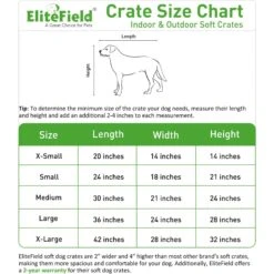 EliteField 3-Door Collapsible Soft-Sided Dog Crate -Dog Supplies 185608 PT2. AC SS1800 V1678823842