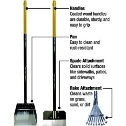 Wee-Wee All-in-One Rake, Spade & Pan Dog Waste Set -Dog Supplies 192224 PT3. AC SS1800 V1691781779