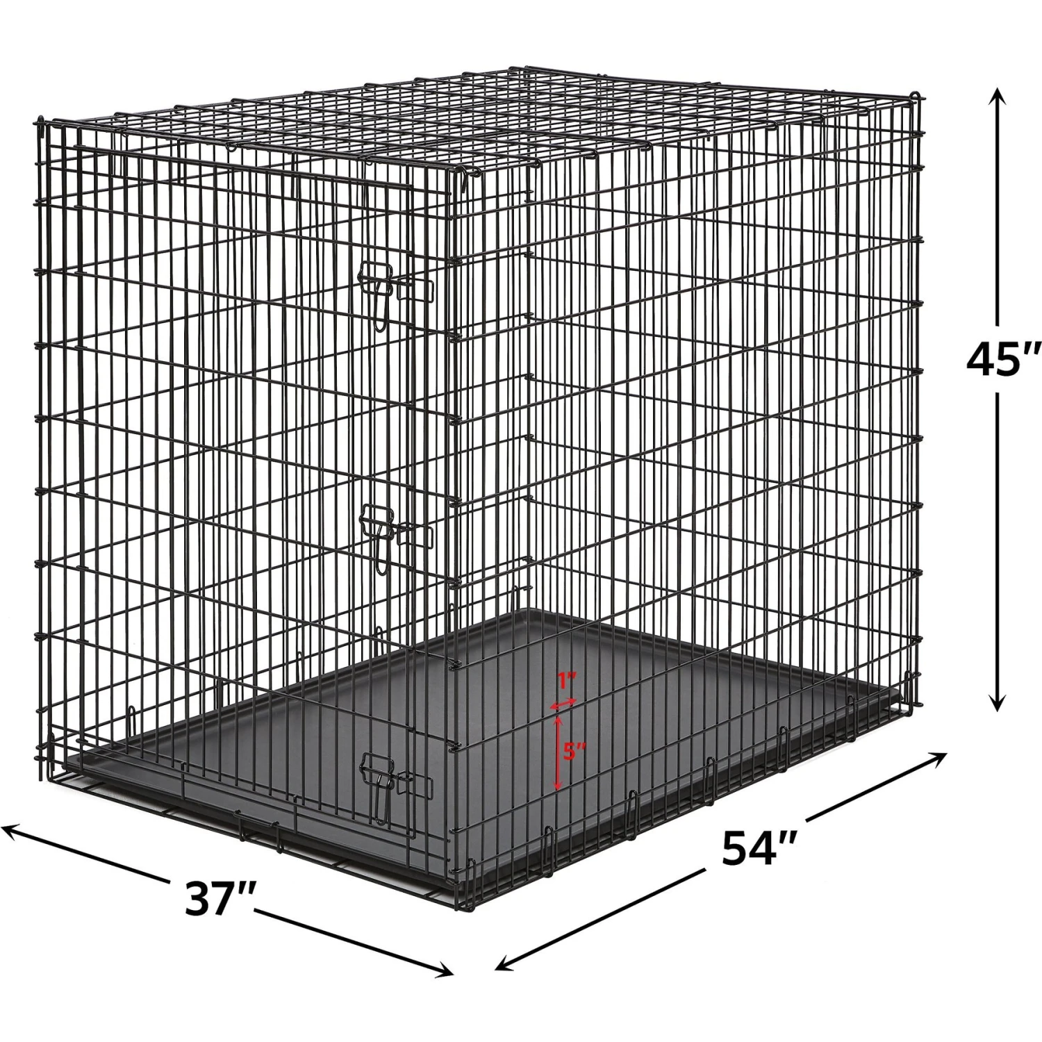 MidWest Solution Series XX-Large Heavy Duty Single Door Dog Crate, 54 Inch 7 MidWest Solution Series XX-Large Heavy Duty Single Door Dog Crate, 54 Inch - Image 5