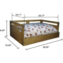 Iconic Pet Sassy Paws Wooden Sofa Cat & Dog Bed With Removable Cover 9 Iconic Pet Sassy Paws Wooden Sofa Cat & Dog Bed With Removable Cover -Dog Supplies 192535 PT3. AC SS1800 V1568757262
