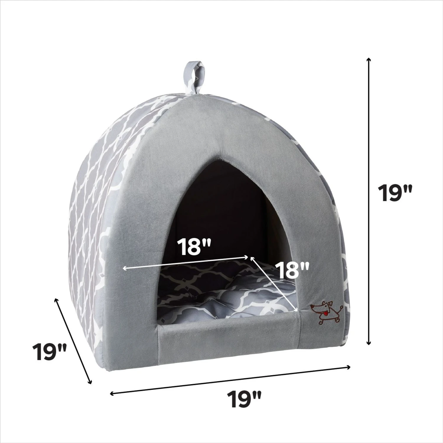 Best Pet Supplies Linen Tent Covered Cat & Dog Bed 5 Best Pet Supplies Linen Tent Covered Cat & Dog Bed - Image 3