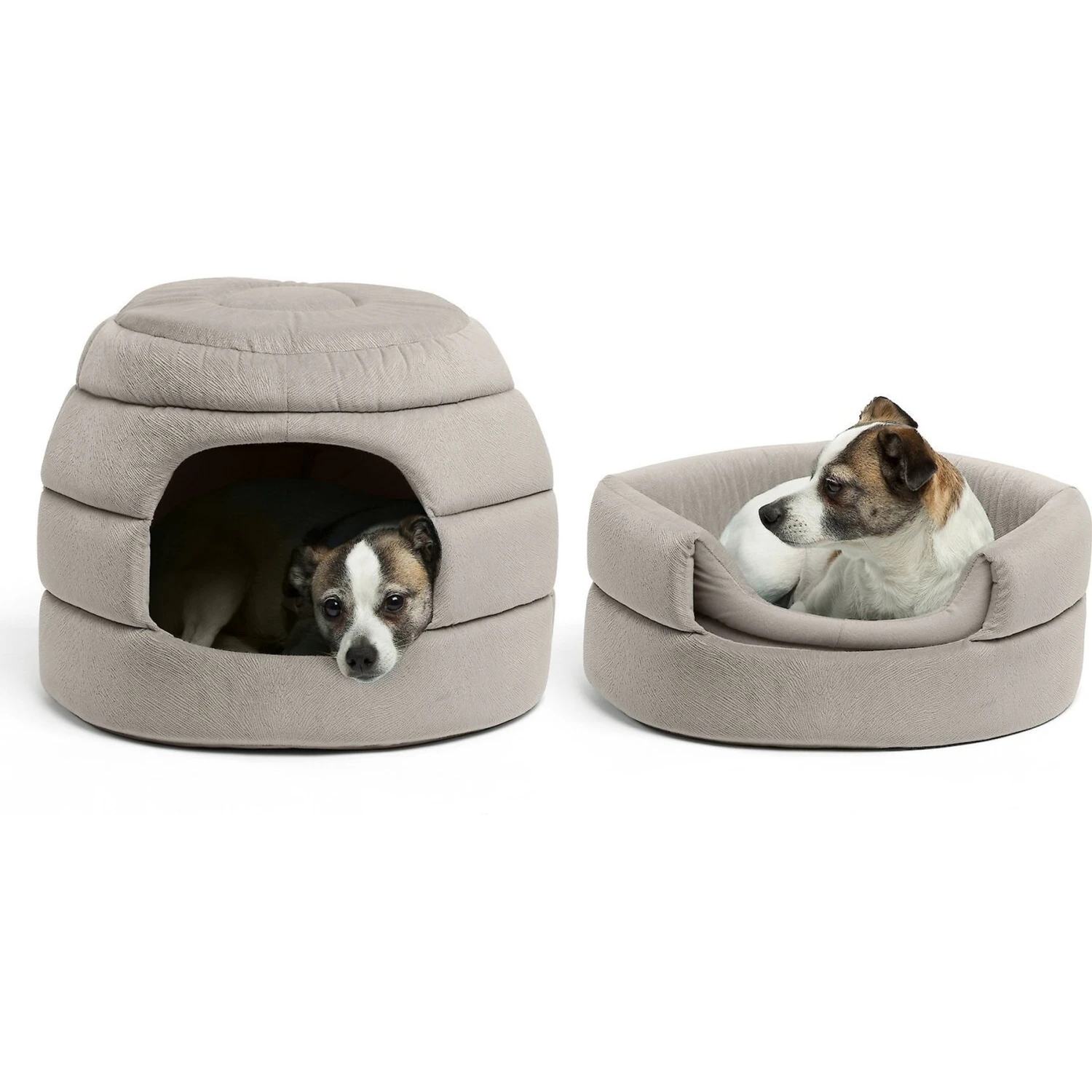 Best Friends By Sheri 2-in-1 Honeycomb Hut Covered/Bolster Cat & Dog Bed 3 Best Friends By Sheri 2-in-1 Honeycomb Hut Covered/Bolster Cat & Dog Bed