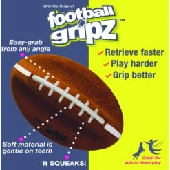 Nylabone Power Play Football Gripz Dog Toy -Dog Supplies 195430 PT2. AC SS1800 V1605663417