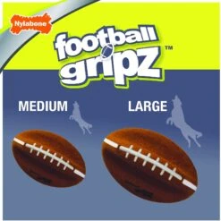 Nylabone Power Play Football Gripz Dog Toy -Dog Supplies 195430 PT3. AC SS1800 V1605666759
