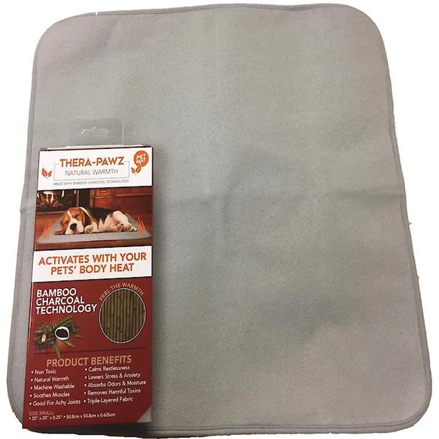 The Green Pet Shop Thera-Pawz Warming Dog & Cat Pad, Grey 3 The Green Pet Shop Thera-Pawz Warming Dog & Cat Pad, Grey
