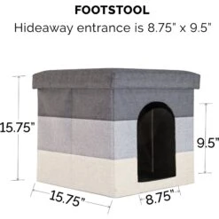 FurHaven House Footstool & Ottoman Dog & Cat Bed -Dog Supplies 198861 PT3. AC SS1800 V1618280840