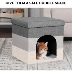 FurHaven House Footstool & Ottoman Dog & Cat Bed -Dog Supplies 198861 PT5. AC SS1800 V1568235206