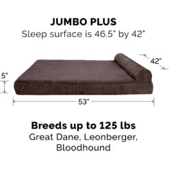 FurHaven Chaise Lounge Orthopedic Cat & Dog Bed With Removable Cover -Dog Supplies 198871 PT3. AC SS1800 V1585665718