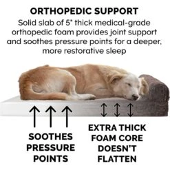 FurHaven Chaise Lounge Orthopedic Cat & Dog Bed With Removable Cover -Dog Supplies 198871 PT5. AC SS1800 V1585665726