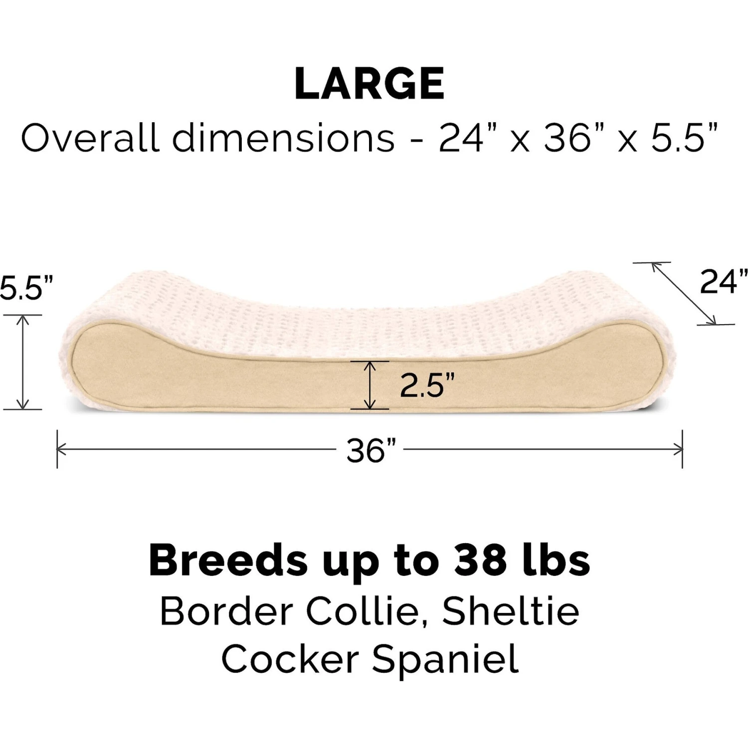 FurHaven Ultra Plush Luxe Lounger Memory Foam Dog Bed With Removable Cover 7 FurHaven Ultra Plush Luxe Lounger Memory Foam Dog Bed With Removable Cover - Image 5