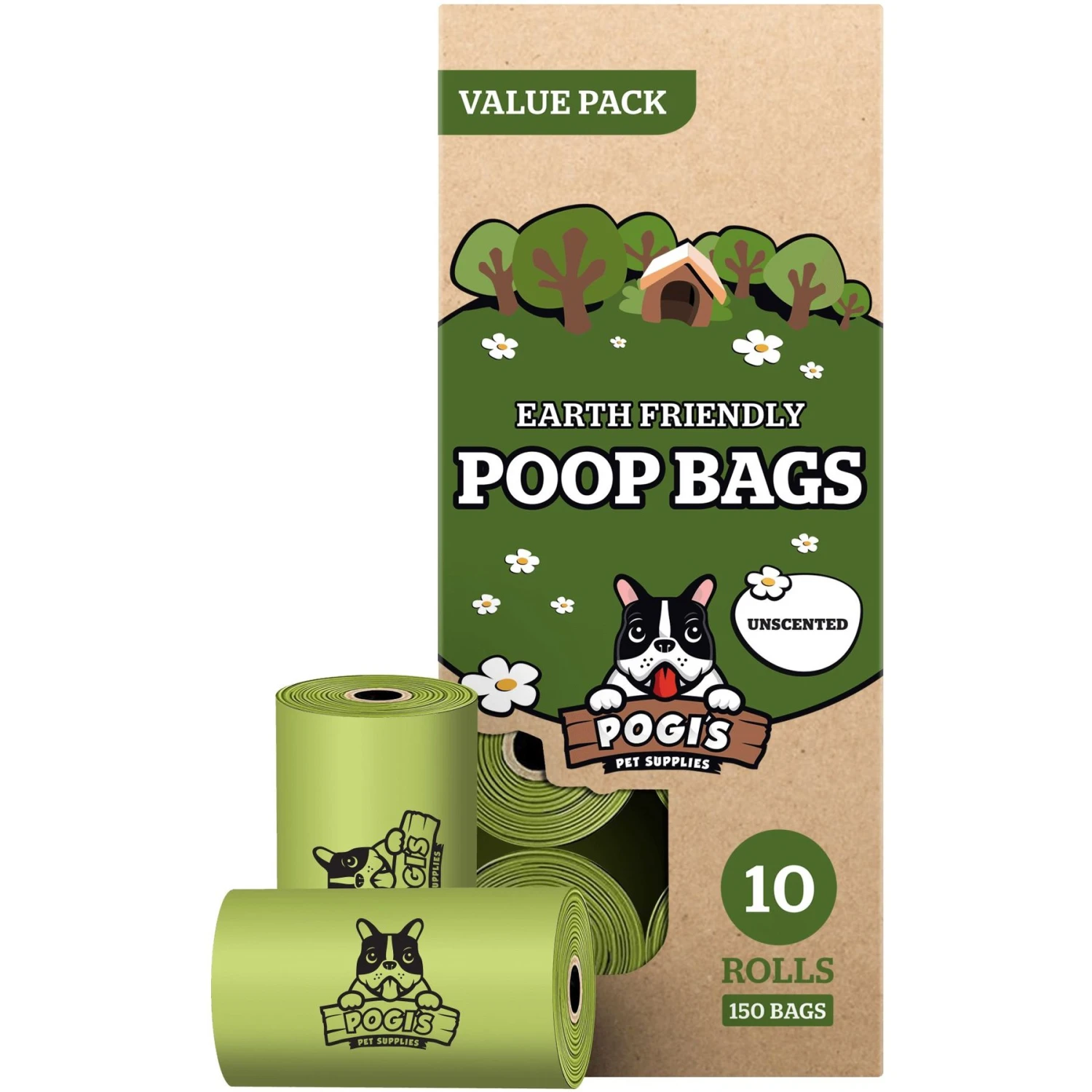 Pogi's Pet Supplies Unscented Poop Bags, 150 Count 3 Pogi's Pet Supplies Unscented Poop Bags, 150 Count