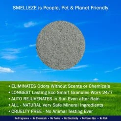 Smelleze Natural Vomit & Smell Absorbent Granules, 2-lb Bottle -Dog Supplies 205625 PT4. AC SS1800 V1628286418