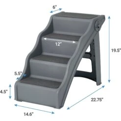 Frisco Foldable Nonslip Cat & Dog Stairs -Dog Supplies 206569 PT1. AC SS1800 V1583179719