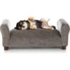 Club Nine Pets Traditional Settee Sofa Cat & Dog Bed, Brown -Dog Supplies 207275 MAIN. AC SS1800 V1603914119