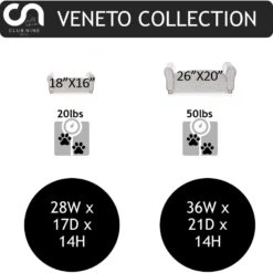 Club Nine Pets Traditional Settee Sofa Cat & Dog Bed, Brown -Dog Supplies 207275 PT4. AC SS1800 V1603927922