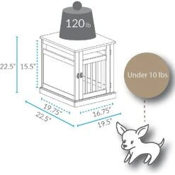 Casual Home Chappy Single Door Furniture Style Dog Crate & Wood Slats -Dog Supplies 209967 PT2. AC SS1800 V1618345923