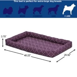 MidWest QuietTime Couture Ashton Bolster Dog Crate Mat -Dog Supplies 212983 PT2. AC SS1800 V1576084789