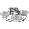 Frisco Multi Pet Feeding 4-Bowls Stainless Steel Dog & Cat Bowls, 0.5 Cup -Dog Supplies 213787 MAIN. AC SS1800 V1598450204