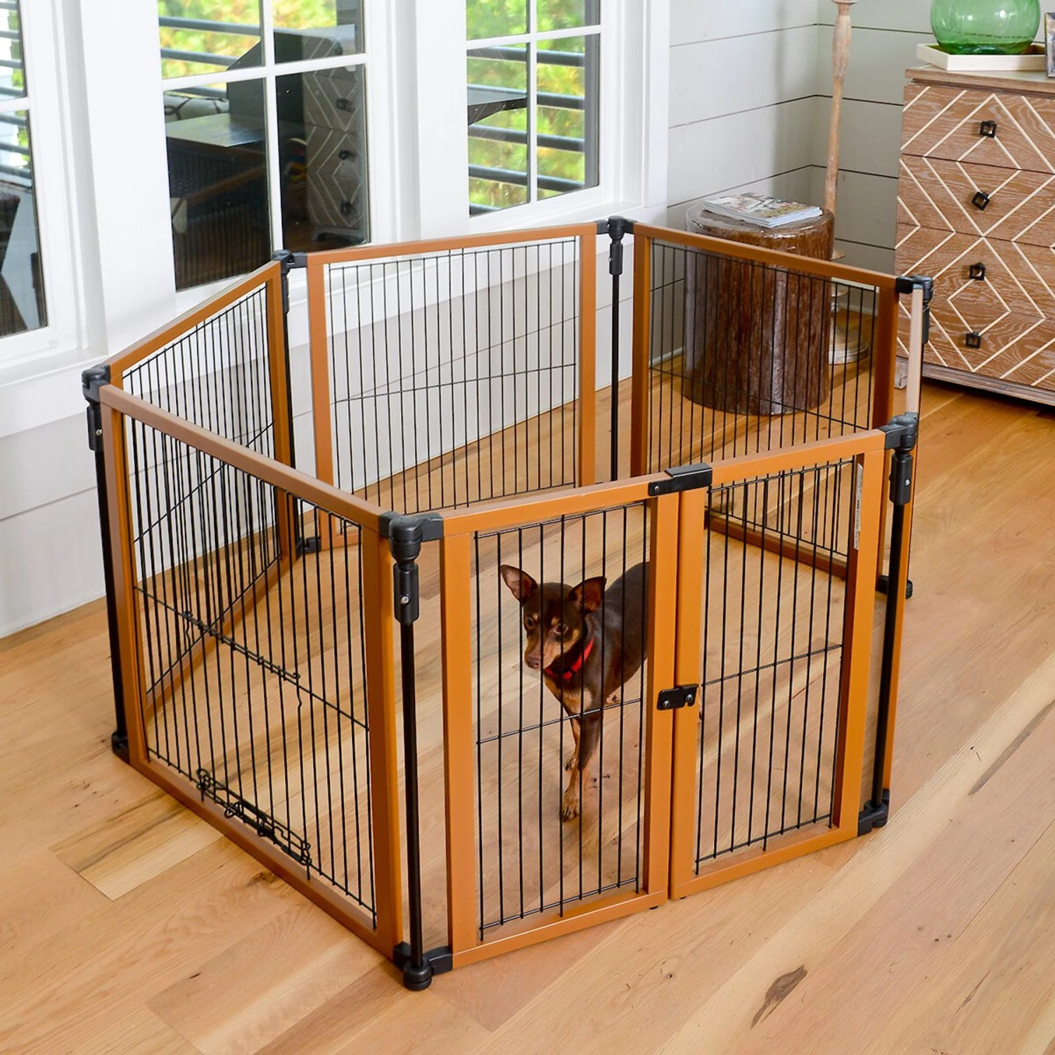 Cardinal Gates Perfect Fit Wire Dog Pen, Brown 3 Cardinal Gates Perfect Fit Wire Dog Pen, Brown