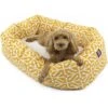 Majestic Pet Aruba Sherpa Bagel Bolster Cat & Dog Bed -Dog Supplies 219965 main. AC SS1800 V1585756023