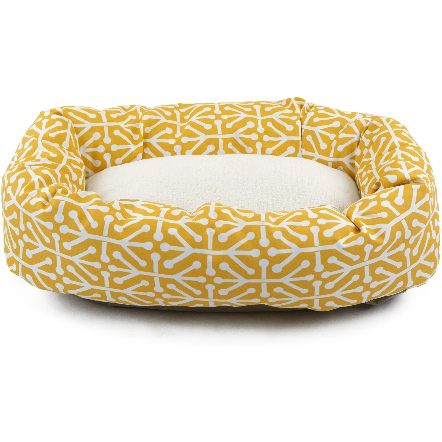 Majestic Pet Aruba Sherpa Bagel Bolster Cat & Dog Bed 4 Majestic Pet Aruba Sherpa Bagel Bolster Cat & Dog Bed - Image 2
