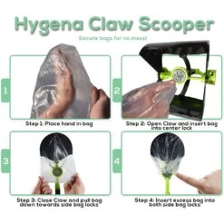 Hygena Scoop Claw Scooper & Dog Waste Bag Holders -Dog Supplies 220554 PT2. AC SS1800 V1581460422