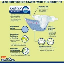 Hartz Disposable Male & Female Dog Diapers -Dog Supplies 222802 PT5. AC SS1800 V1649939787