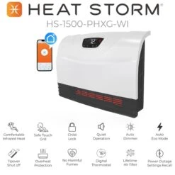 Heat Storm Infrared Smart 1500 Watt WiFi Heater -Dog Supplies 225054 PT5. AC SS1800 V1703709135