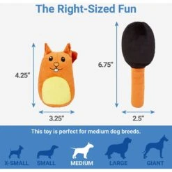 Frisco Retro Smack-a-Squirrel Hide & Seek Puzzle Plush Squeaky Dog Toy -Dog Supplies 230313 PT2. AC SS1800 V1599945055