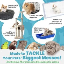 Unique Pet Care Ready To Use Pet Odor & Stain Eliminator, 24-oz Bottle -Dog Supplies 232906 PT6. AC SS1800 V1643914918