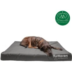 FurHaven Deluxe Oxford Memory Foam Indoor/Outdoor Dog & Cat Bed With Removable Cover 14 FurHaven Deluxe Oxford Memory Foam Indoor/Outdoor Dog & Cat Bed With Removable Cover -Dog Supplies 238798 PT3. AC SS1800 V1606354612