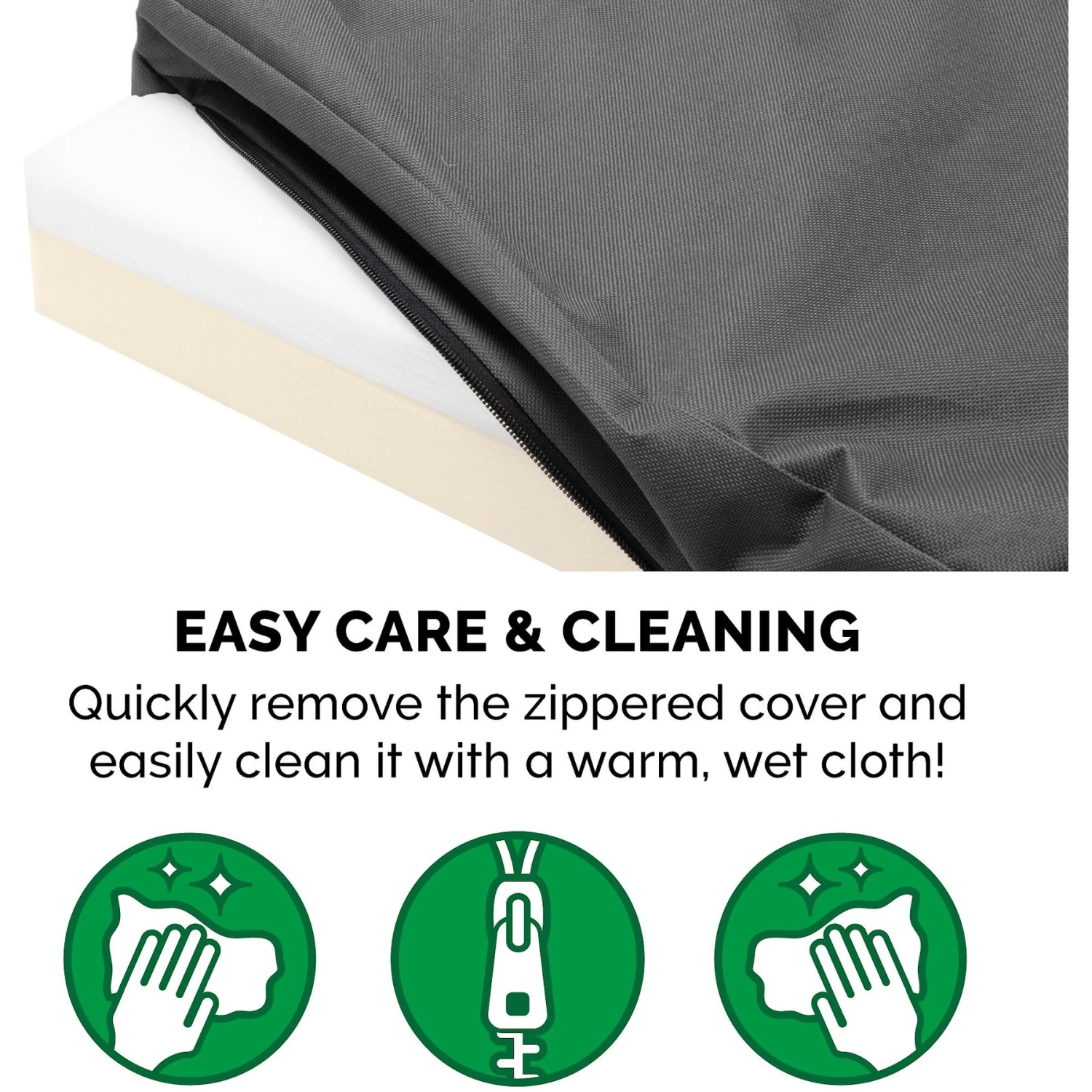 FurHaven Deluxe Oxford Memory Foam Indoor/Outdoor Dog & Cat Bed With Removable Cover 10 FurHaven Deluxe Oxford Memory Foam Indoor/Outdoor Dog & Cat Bed With Removable Cover - Image 8