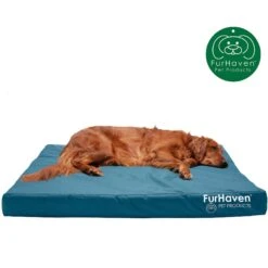 FurHaven Deluxe Oxford Cooling Gel Indoor/Outdoor Dog & Cat Bed With Removable Cover -Dog Supplies 238827 PT3. AC SS1800 V1627618601