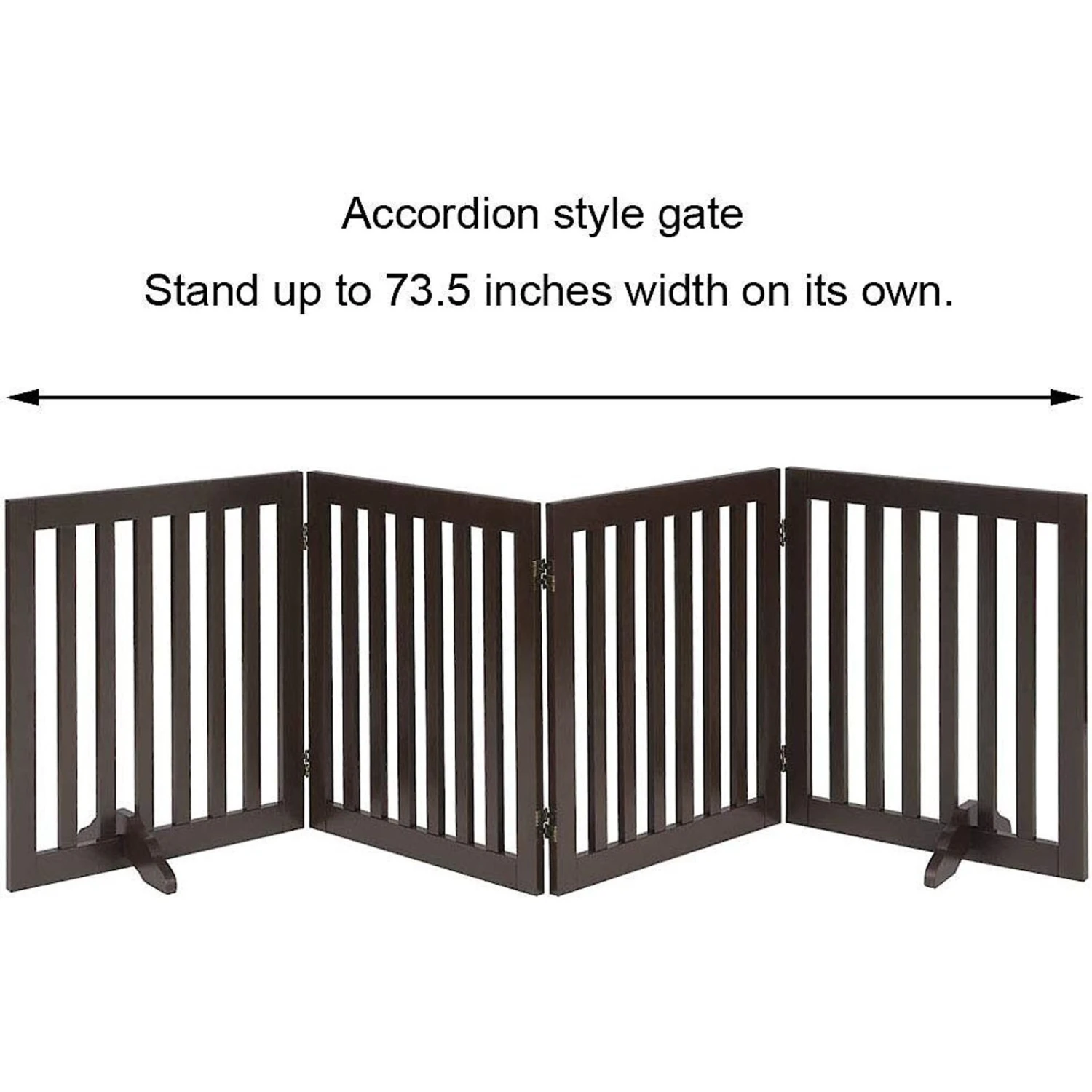 Unipaws 4 Panel Free Standing Dog Gate 7 Unipaws 4 Panel Free Standing Dog Gate - Image 5