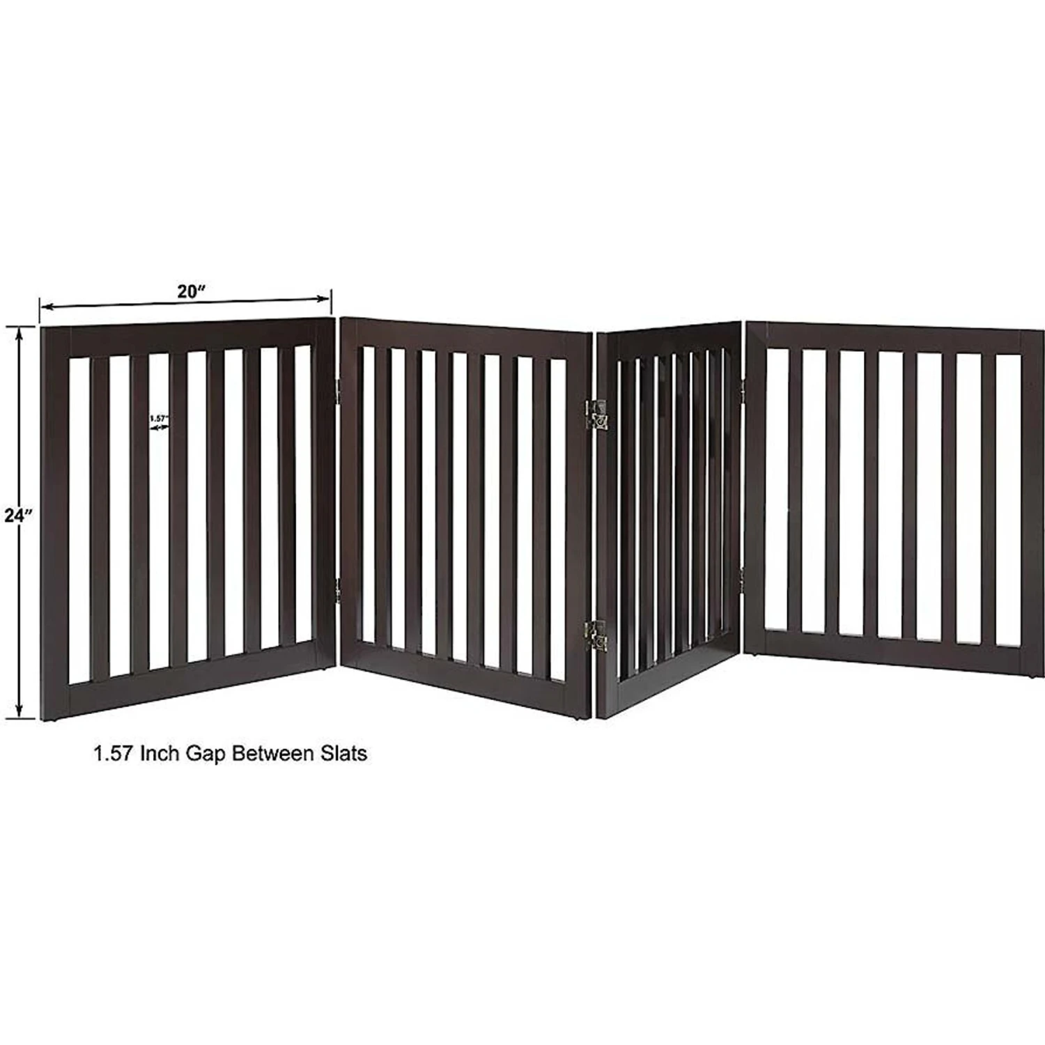 Unipaws 4 Panel Free Standing Dog Gate 8 Unipaws 4 Panel Free Standing Dog Gate - Image 6