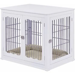 Unipaws End Table Wooden Dog Crate -Dog Supplies 241611 PT2. AC SS1800 V1600389670
