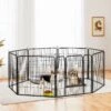 Yaheetech 8-Panel Dog Exercise Pen, Black 2 Yaheetech 8-Panel Dog Exercise Pen, Black -Dog Supplies 242638 MAIN. AC SS1800 V1687375277