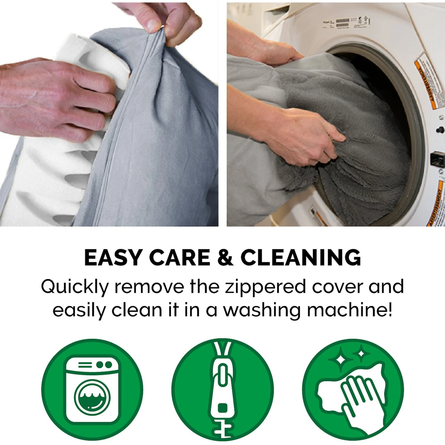 FurHaven Orthopedic Plush & Suede Sofa Dog & Cat Bed & Blanket, Gray, Large 10 FurHaven Orthopedic Plush & Suede Sofa Dog & Cat Bed & Blanket, Gray, Large - Image 8