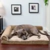 FurHaven Wave Fur & Velvet Orthopedic Deluxe Chaise Dog & Cat Bed -Dog Supplies 244378 MAIN. AC SS1800 V1611070468