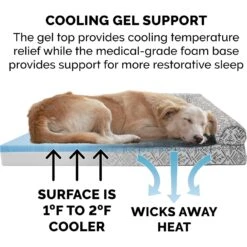 FurHaven Southwest Kilim Cooling Gel Deluxe Chaise Dog & Cat Bed -Dog Supplies 244452 PT6. AC SS1800 V1602308476