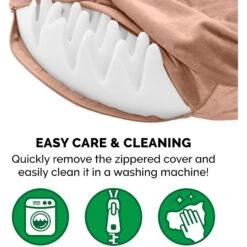 FurHaven Wave Fur & Velvet Orthopedic Snuggery Dog & Cat Bed -Dog Supplies 244490 PT7. AC SS1800 V1602834074