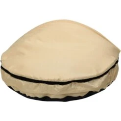 HappyCare Textiles Durable Oxford To Sherpa Pet Cave Covered Cat & Dog Bed With Removable Cover -Dog Supplies 245752 PT2. AC SS1800 V1596058277