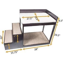 Penn-Plax Buddy Bunk Cat & Dog Bed & Step Set -Dog Supplies 249625 PT3. AC SS1800 V1644254014