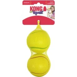 KONG Squeezz Tennis Double Assorted Dog Toy, Color Varies -Dog Supplies 250956 PT3. AC SS1800 V1631781443