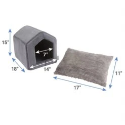 Frisco House Cave Cat & Dog Covered Bed -Dog Supplies 251241 PT1. AC SS1800 V1627580540