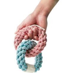 Bones & Chews Rope Rings With Bone Dog Toy, 1 Count -Dog Supplies 251817 PT3. AC SS1800 V1604962009