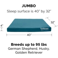 FurHaven Deluxe Oxford Full Support Dog & Cat Bed With Removable Cover -Dog Supplies 251890 PT4. AC SS1800 V1667229582