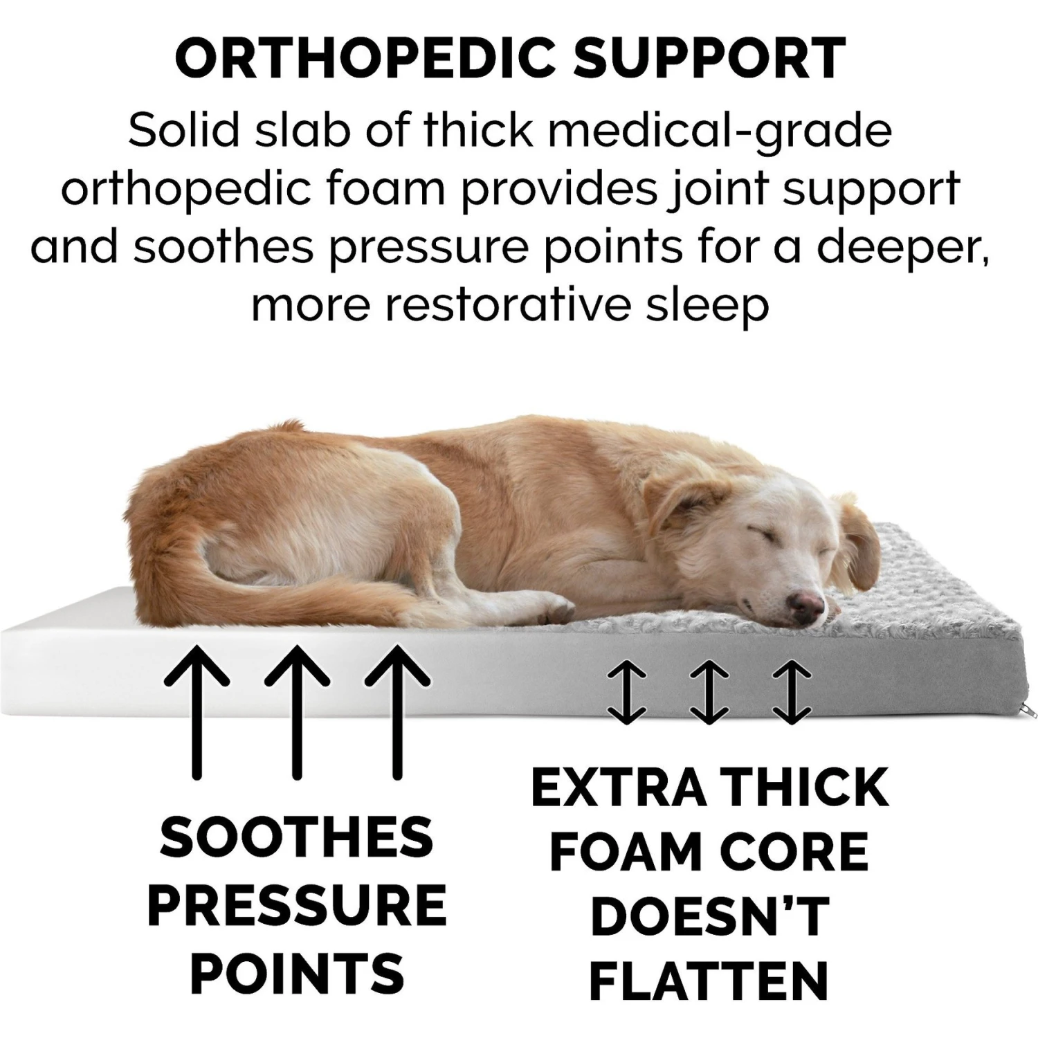 FurHaven NAP Ultra Plush Full Support Orthopedic Deluxe Dog & Cat Bed 9 FurHaven NAP Ultra Plush Full Support Orthopedic Deluxe Dog & Cat Bed - Image 7