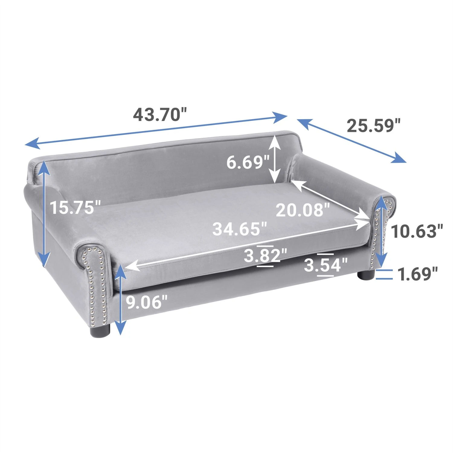 Frisco Sofa Pet Bed With Removable Cover 4 Frisco Sofa Pet Bed With Removable Cover - Image 2